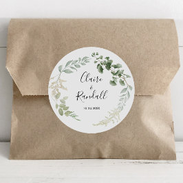 Adesivo Summer Floral Green Foliage Wedding