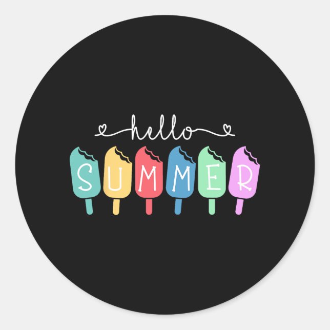 Adesivo Summer Happy, Professor do último dia (Frente)