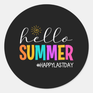 Adesivo Summer Happy, Professor do último dia na escola