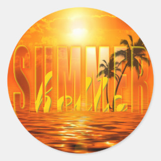 Adesivo Summer Travel Exotic Palmen Sonne