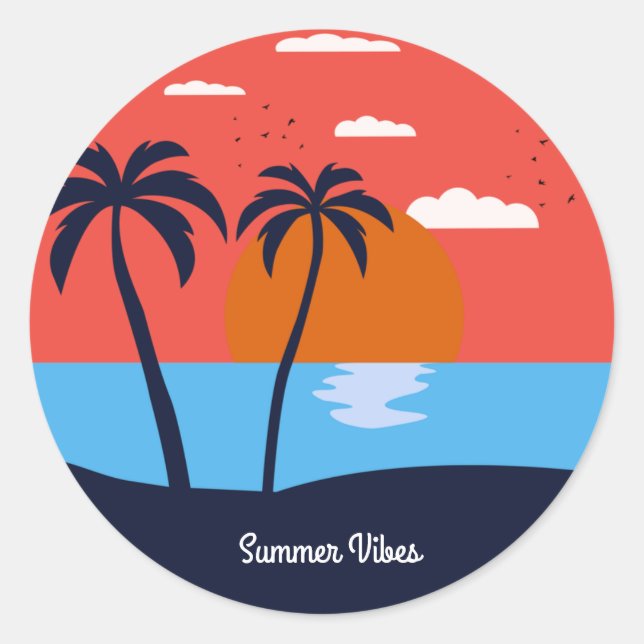 Adesivo Summer Vibes (Frente)