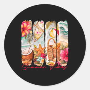 Adesivo Summer Vibes Retro Beach Summer Vacching