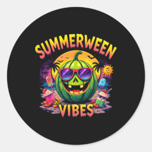 Adesivo Summer Watermelon Jack-o-lantern Summerween Vibes