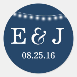 Adesivo Summer Wedding String Luz Azul