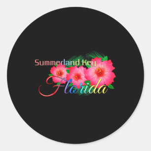 Adesivo Summerland Key Florida Tropical Flowers Family Vac