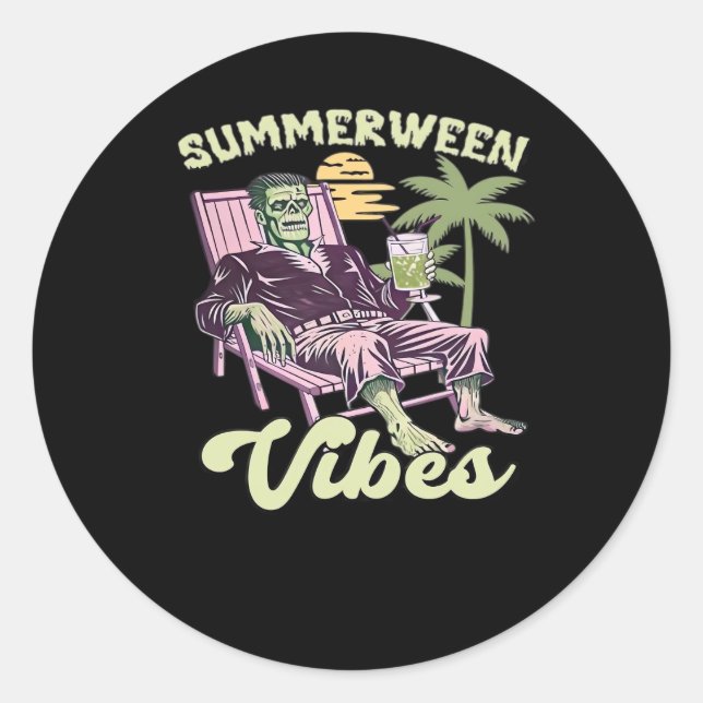 Adesivo Summerween Vibes Halloween Classic (Frente)