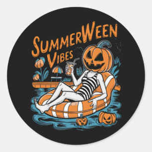 Adesivo Summerwin Vibes Spooky Summer Pumpkin Cute