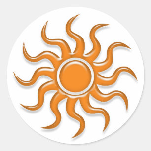 Adesivo Sun alaranjado