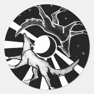 Adesivo Sun e Moon Wolves