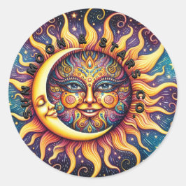 Adesivo Sun, Lua e Estrelas Co.