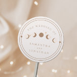 Adesivo Sun & Moon Whimsical Hand Desenhou Casamento Celes<br><div class="desc">Sun & Moon Whimsical Hand Desenhou Cartão RSVP de Casamento Celestial</div>