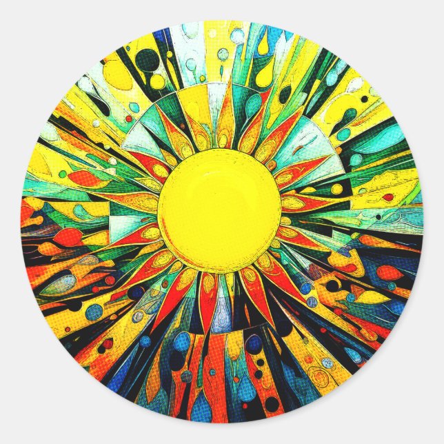 Adesivo Sun na Abstrato 910 (Frente)