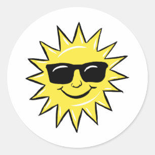Adesivo Sun nos vidros