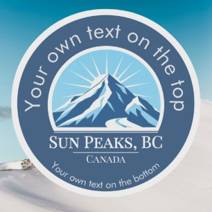 Adesivo Sun Peaks Colúmbia Britânica Canadá