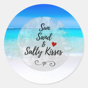 Adesivo Sun Sand e Salty Kisses Tropical Beach