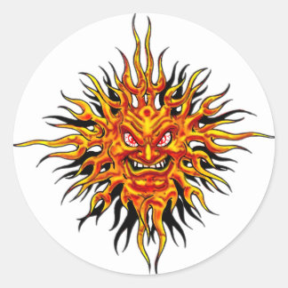 Adesivo Sun Sticker irritado