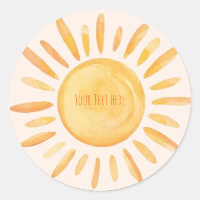 Adesivo Sun Stickers Personalizados (Frente)