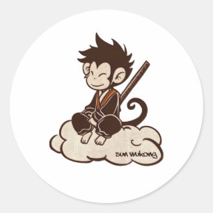 Adesivo Sun Wukong Surfando Em Um Macaco Rei Da Nuvem Chin