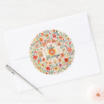 Sunburst e Floral Patterno Litha
