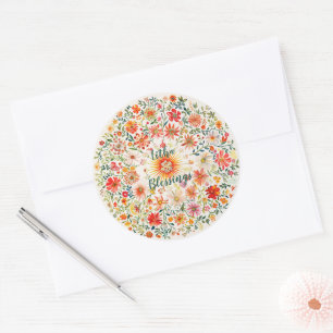 Adesivo Sunburst e Floral Patterno Litha