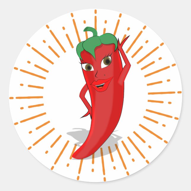 Adesivo Sunburst Red Hot Pepper Diva (Frente)