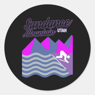 Adesivo Sundance Mountain Utah Usa Ski Resort Snowboard