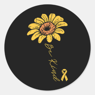 Adesivo Sunflower Be Kind Chilhood Cancer Awarenes