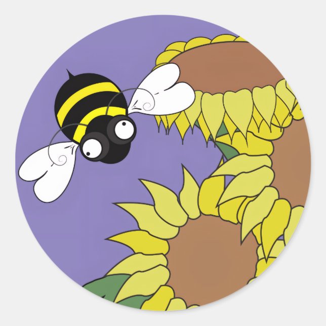 Adesivo Sunflower Bee  (Frente)