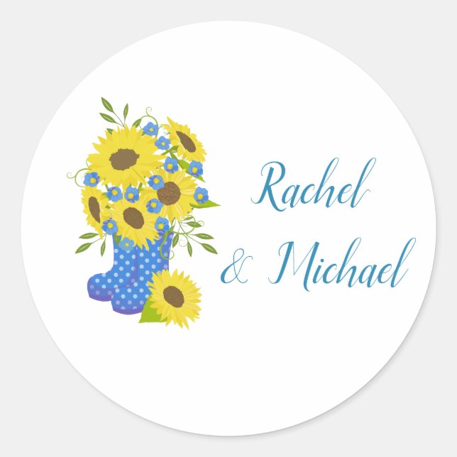 Adesivo Sunflower Charm Wedding (Frente)