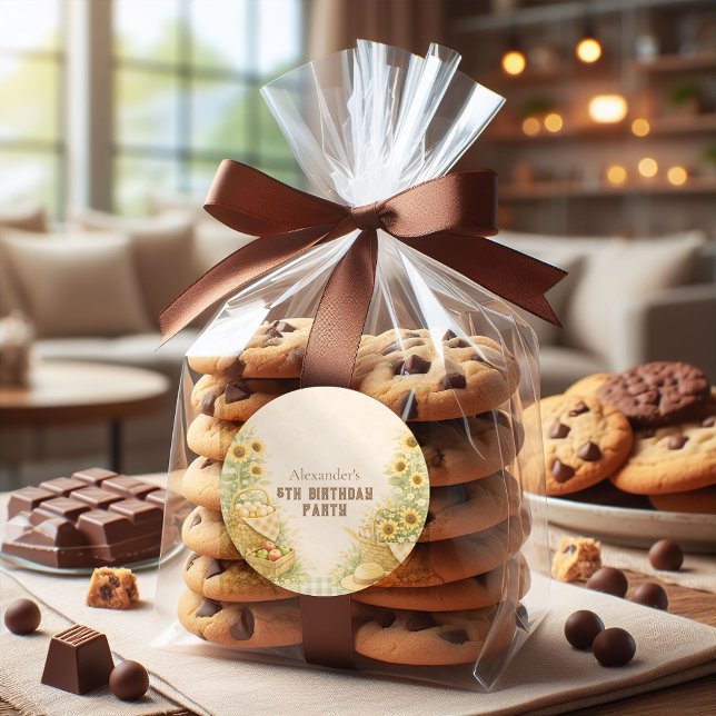 Adesivo Sunflower Farm Storybook Kids Birthday (Criador carregado)