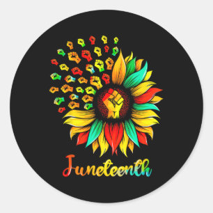 Adesivo Sunflower Fist Jundécimo História Negra Africana A