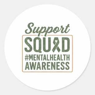 Adesivo Sunflower Hair Tea Support Squad Mental Health Awa