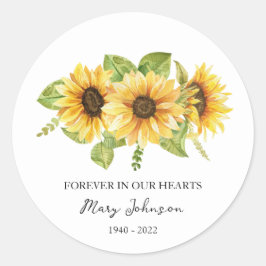 Adesivo Sunflower Memorial Funeral