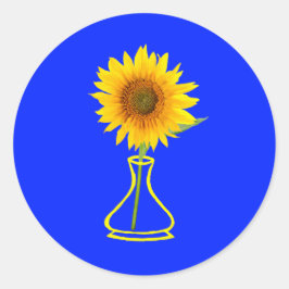 Adesivo Sunflower Power Sunflower e Vase