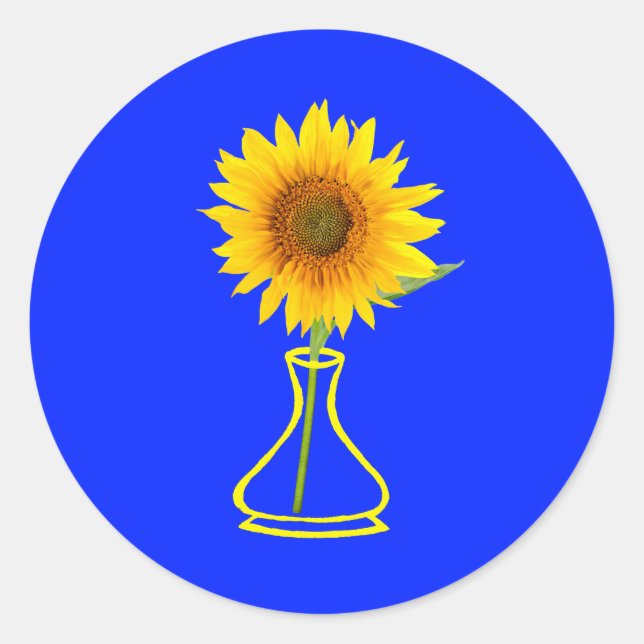 Adesivo Sunflower Power Sunflower e Vase (Frente)