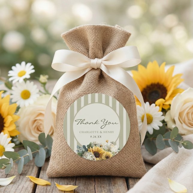 Adesivo Sunflower Wedding (Criador carregado)