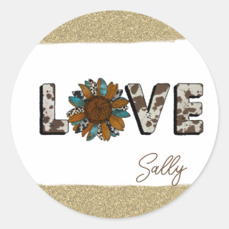 Adesivo Sunflower Western Love Boho Summer