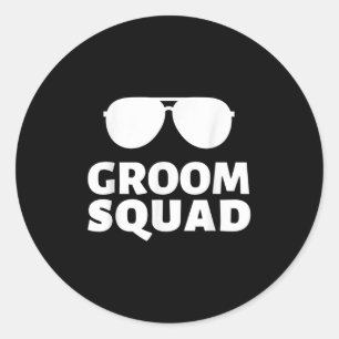 Adesivo Sungles Groom Squad Engraçado Solteiro De Tripulaç