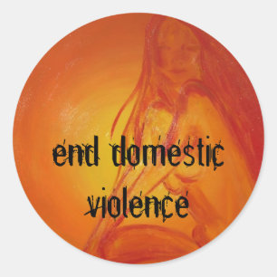 Adesivo sungoddesss, violência doméstica do fim
