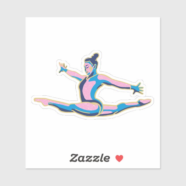 Adesivo Suni Lee 2024 Olimpiadas de Paris (Folha)