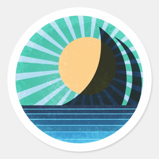 Adesivo Sunlit Sail Sticker Teal (Frente)