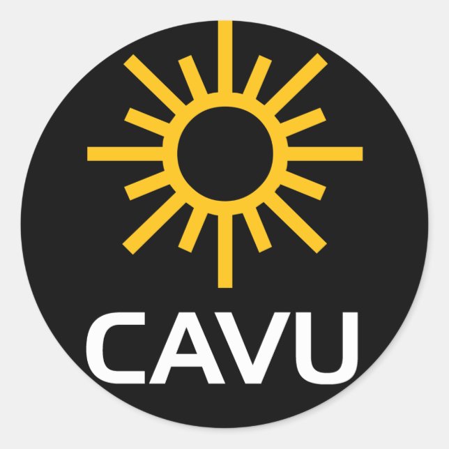 Adesivo Sunny Aviation Lingo CAVU (Frente)