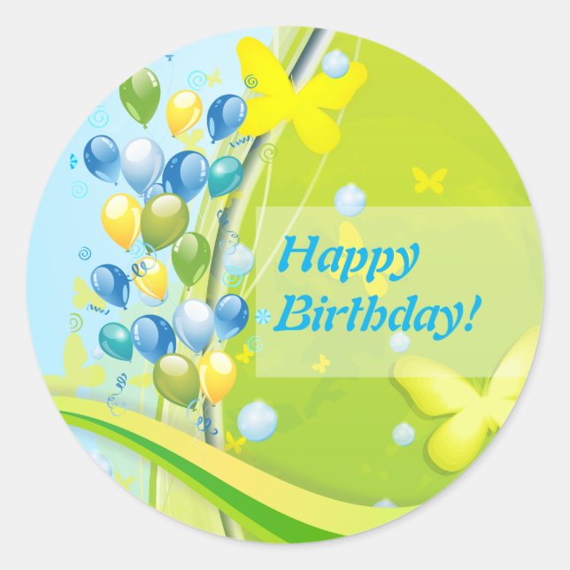 Adesivo Sunny Birthday (Frente)