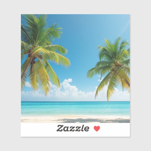 Adesivo Sunny destination vibe (Folha)