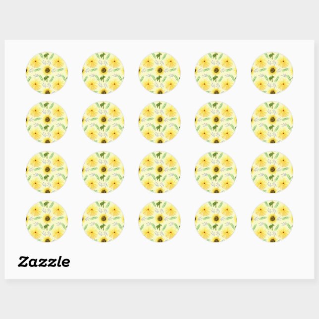Adesivo Sunny Floral Pattern Napkins (Folha)
