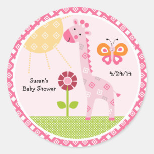 Adesivo Sunny Safari Giraffe Stickers/Toppers de Cupcake