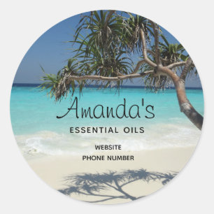 Adesivo Sunny Tropical Beach Ocean Paradise Business