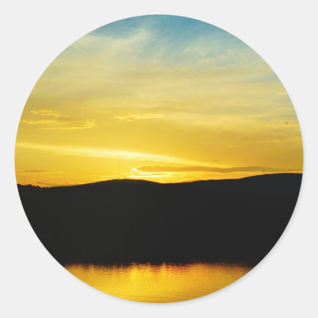 Adesivo Sunset Amarelo do Lago Mt (Frente)