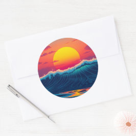 Adesivo Sunset Beach Wave