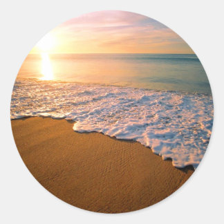 Adesivo Sunset Beach Weding Party Favor Sticker